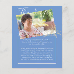 HAUSHALTSBeerdigung Danke Foto Blue Lilly