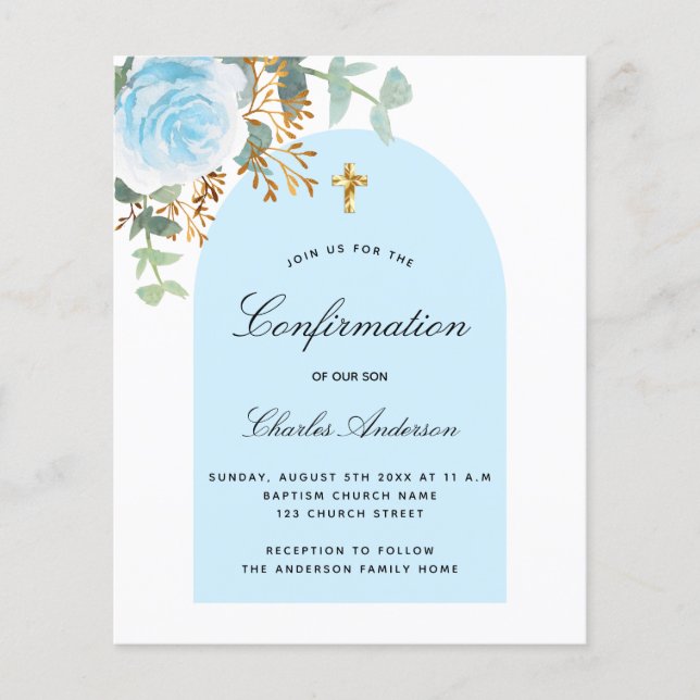 Haushaltsbestätigung Eukalyptus blauer Junge (Vorderseite)