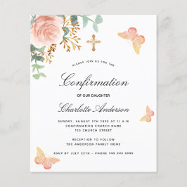 Haushaltsbestätigung Schmetterling Eukalyptus blus