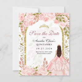 Haushaltsblass Rosa Blütenblätterung Save the Date