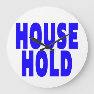 HAUSHALTSBLAU SCHRIFTARTEN GROßE WANDUHR