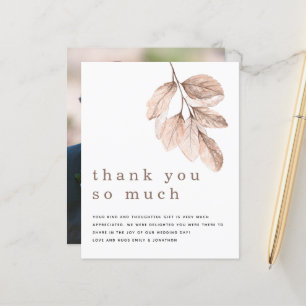 Haushaltsblush-Blätter Neu verheiratetes Foto Viel