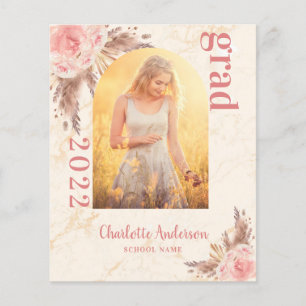 Haushaltsblütenpampas Abschluss danke