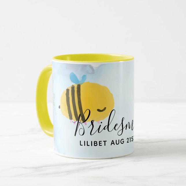 HAUSHALTSBREITE Brautparty GIBT Bumble BIES Tasse (Vorderseite Links)