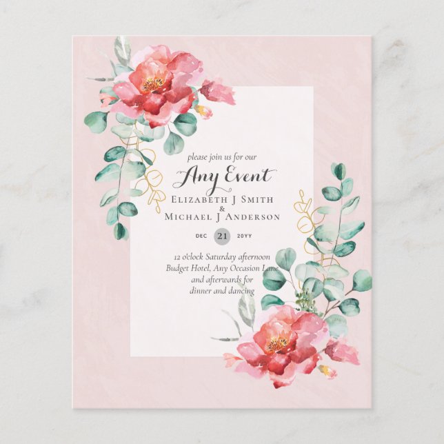 HAUSHALTSEINLEITUNGEN - JEDES EREIGNIS - Doppel-se Flyer (Vorne)