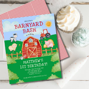 Haushaltsfarm/Bargarten Tiere 1. Geburtstag Party