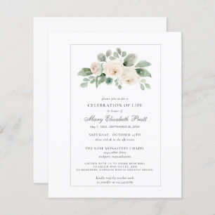 Haushaltsfeier des Lebens - Einladung von weißer B