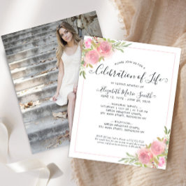 Haushaltsfeier des Lebens Rosa Foto Beerdigung