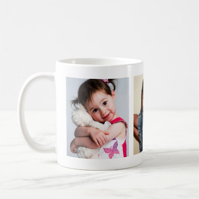 HAUSHALTSFOTO-TASSE - Enkel Grandkids Collage Kaffeetasse (Links)