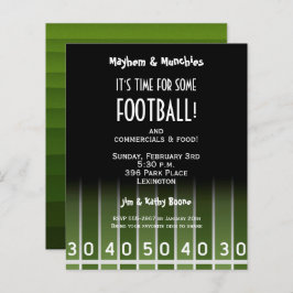 Haushaltsfußballfeld-Party Einladungen