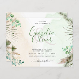 HAUSHALTSgrüne Eukalyptus Pampas Grass Wedding