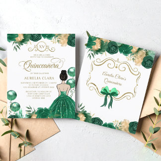 HAUSHALTSGRÜNE Goldprinzessin XV Quinceanera