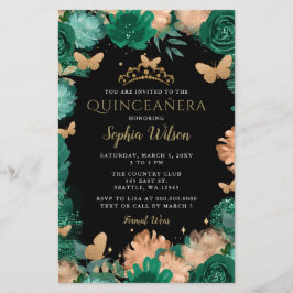 Haushaltsgrüne Rose Goldbarren Quinceañera