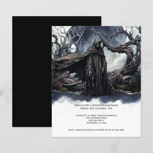 HAUSHALTSHalloween-grimmiger Sensenmann (Vorne/Hinten)