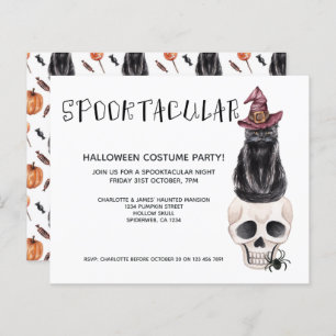 HAUSHALTSHalloween Spooktacular Schwarze Katze auf