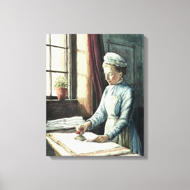 Haushaltshilfe, c.1880 leinwanddruck (Vorderseite)