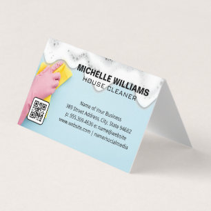 Haushaltshilfe Seifenspulen QR-Code Visitenkarten