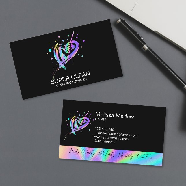 Haushaltshilfe und Kommerzielle Reinigung Duster B Visitenkarte (Von Creator hochgeladen)