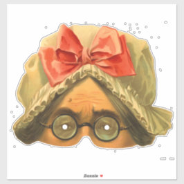 Haushaltshilfe - Vintage Viktorianische Maske Aufkleber