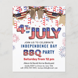 HAUSHALTSINdependence Day Feuerwerk GRILLEN Einlad