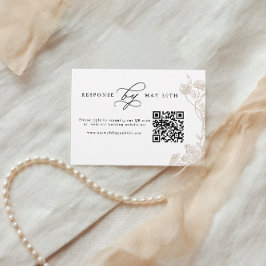 Haushaltskalligrafie Handgezeichnete QR-UAwg Begleitkarte