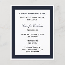 Haushaltsklasse Blue Corporate Party Einladung