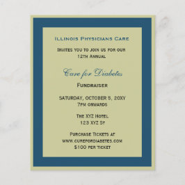 Haushaltsklasse Blue Corporate Party Einladung