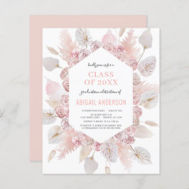 Haushaltsklasse der Party Einladung Boho Grad 2023