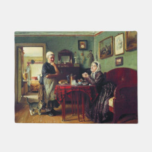 Haushaltskonversation (von Konstantin Makovsky) Fußmatte