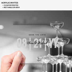 HAUSHALTSKRITERIEN Rettetest Minimalistisch lösche Acryleinladungen