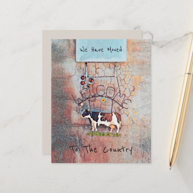 Haushaltskühe Landbewirtschaftungskarte Western —  (Vorderseite/Rückseite Beispiel)