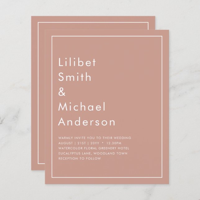 HAUSHALTSLEICHTER Terracotta Monochrome WEDD (Vorne/Hinten)