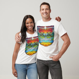 HAUSHALTSLEICHTER UNISEX-T - SHIRT (WAPPEN VOR)
