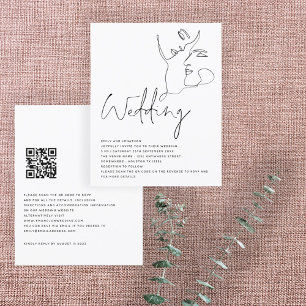 HAUSHALTSLINIENkunst konfrontiert Schwarz-weiße QR