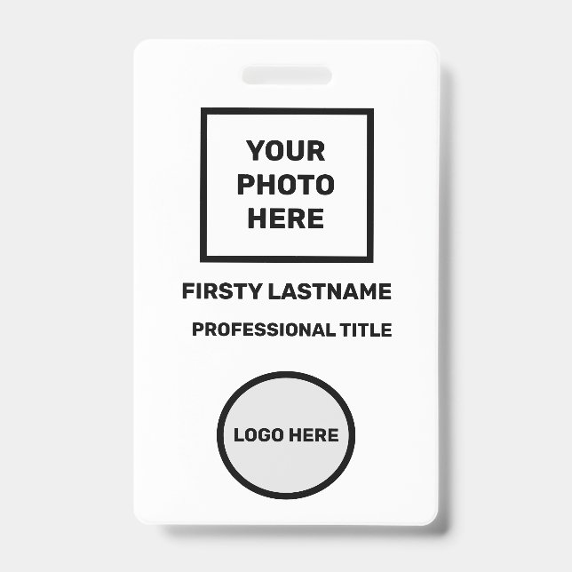 HAUSHALTSLOGO FÜR UNTERNEHMEN EINFACHE MINIMAL-BAD AUSWEIS (Vorderseite)