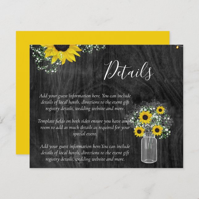 HAUSHALTSMITTEL - Angaben zur Hochzeitsstimmung be (Vorne/Hinten)