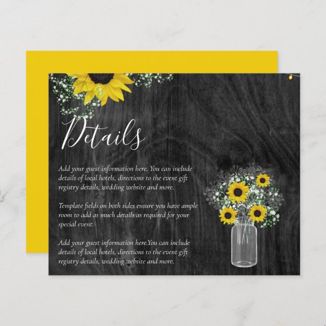 HAUSHALTSMITTEL - Angaben zur Hochzeitsstimmung be (Vorne/Hinten)