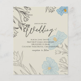 HAUSHALTSMITTEL Blauer Poppy Magnolia Wedding Einl