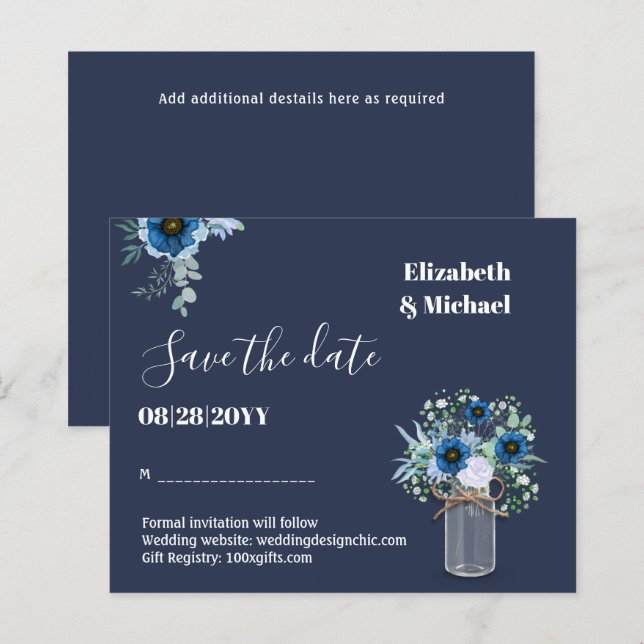 HAUSHALTSMITTEL Dusty Blue Rett Dates monochrome H (Vorne/Hinten)