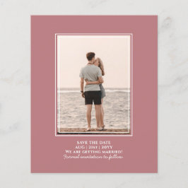 HAUSHALTSMITTEL Dusty Rose FOTO Save the Date WEDI Flyer