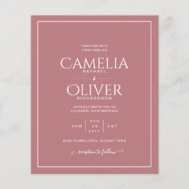 HAUSHALTSMITTEL Dusty Rose MONOCHROME Hochzeit Fly Flyer