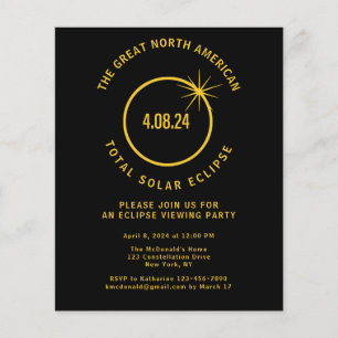 Haushaltsmittel insgesamt Eclipse 8. April 24 Part Flyer