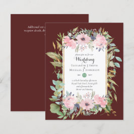 HAUSHALTSMITTEL - Rosa Blumenzwiebeleinladungen