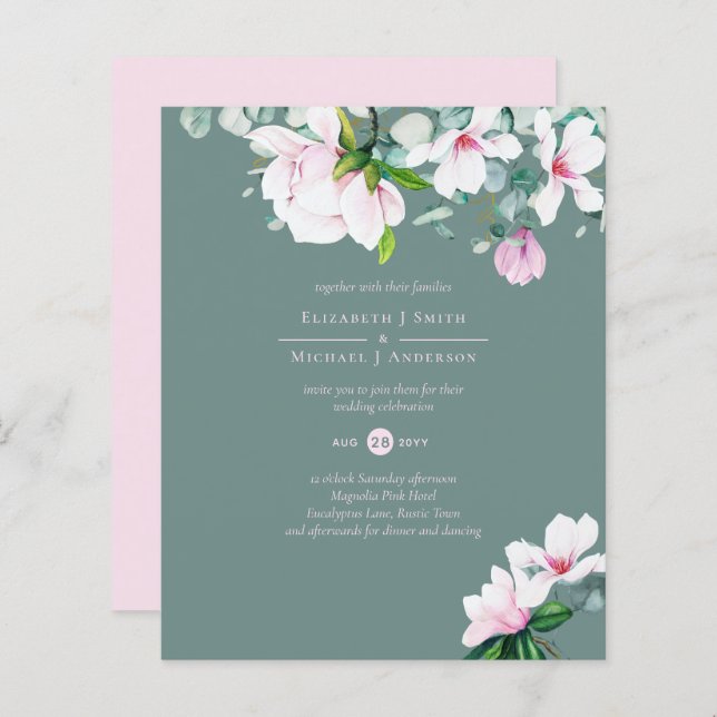 HAUSHALTSMITTEL Rosa Magnolias Sage Eukalyptus Mi (Vorne/Hinten)