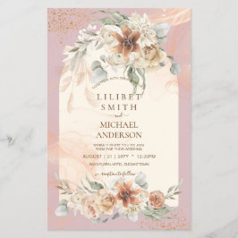 HAUSHALTSMITTEL Rose Terracotta Pampas Grass Weddi Flyer