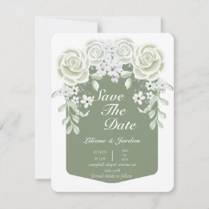 Haushaltsmittel Save the Date Blumenkohl-Foto Einladung