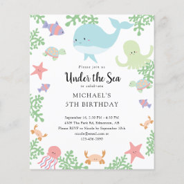 Haushaltsmittel unter dem Meeresgrund Niedlicher P