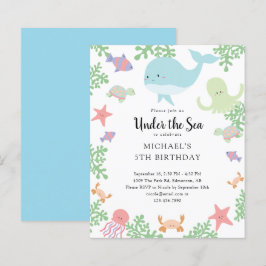 Haushaltsmittel unter dem Meeresgrund Niedlicher P