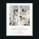 HAUSHALTSMITTEL Weihnachtskarte Flyer<br><div class="desc">Erleben Sie in dieser Saison mit einer einzigartigen Urlaubskarte einen bleibenden Eindruck. Diese einfache Weihnachtsbaumkarte zeichnet sich durch ein sauberes, modernes Design aus. Passen Sie es mit Ihren Informationen an und machen Sie es einzigartig! Das Haushaltspapier ist dünn! ***Upgrade für ein dickeres Papier. Umschläge sind in diesem Design nicht enthalten....</div>