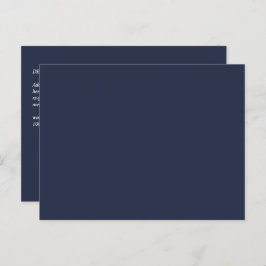HAUSHALTSNavy Blue Monochrome WEDING Postkarte